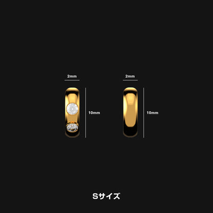 ゴールド フープ イヤリング Sサイズ